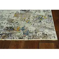 Photo of Silver Machine Woven Abstract Indoor Area Rug