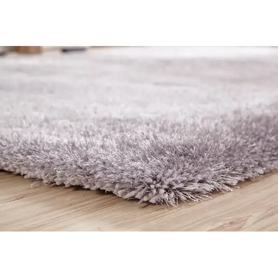 Silver Shag Hand Tufted Area Rug Photo 8