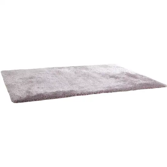 Silver Shag Hand Tufted Area Rug Photo 2