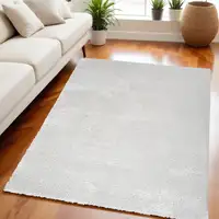 Photo of Silver Shag Power Loom Area Rug