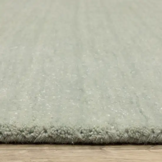 Silver Wool Hand Tufted Area Rug Photo 9