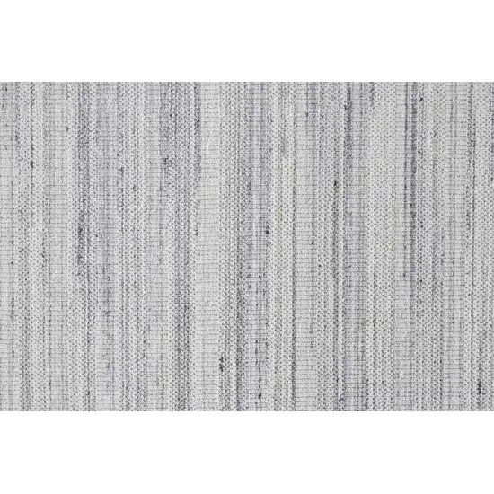 Silver Wool Hand Woven Stain Resistant Area Rug Photo 9