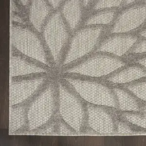 Photo of Silver and Gray Indoor Outdoor Area Rug