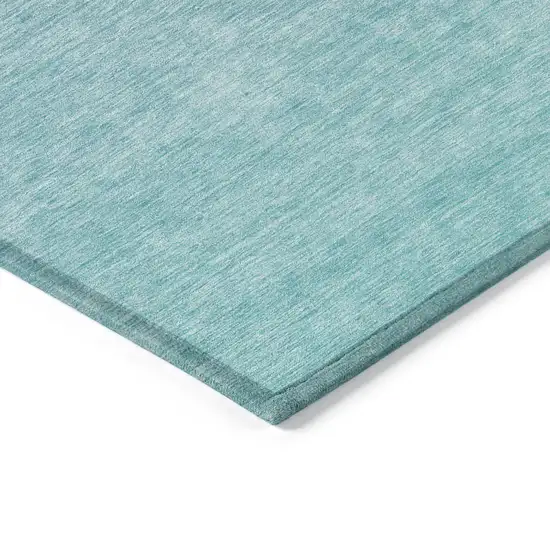 Sky Blue And Teal Blue Ombre Washable Indoor Outdoor Area Rug Photo 5