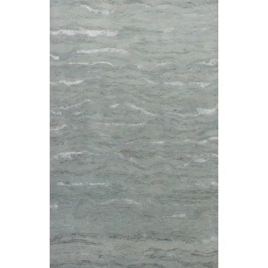 Slate Grey Hand Tufted Abstract Indoor Area Rug Photo 2