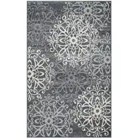 Photo of Slate Medallion Power Loom Area Rug