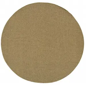 Photo of Solid Tan Indoor Outdoor Area Rug