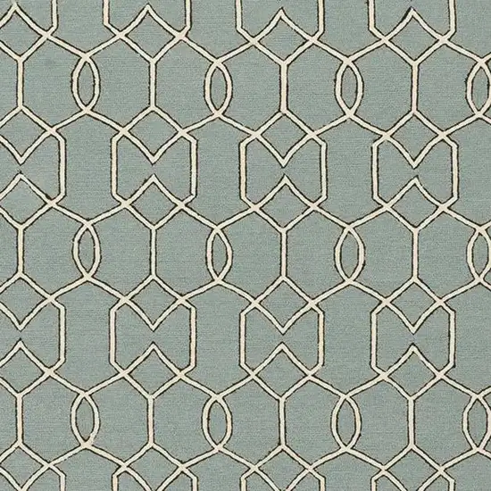 Spa Geometric Trellis Uv Treated Indoor Area Rug Photo 5