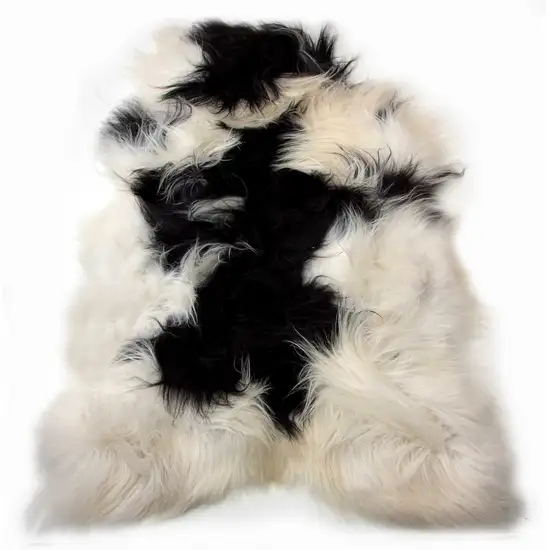 Spotted Sheepskin Single Long-Haired - Area Rug Photo 1