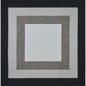 Photo of Square   UV treated Polypropylene Charcoal Area Rug