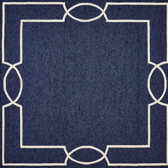 Ocean Blue Hand Hooked Area Rug Photo 5