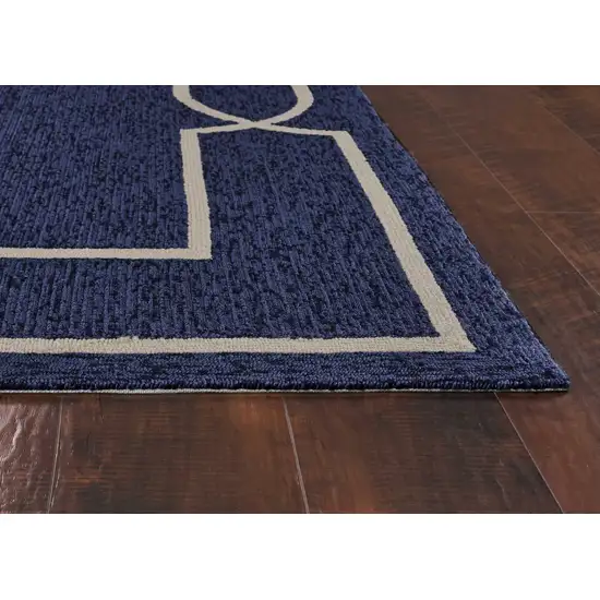 Square   UV treated Polypropylene Ocean Area Rug Photo 5