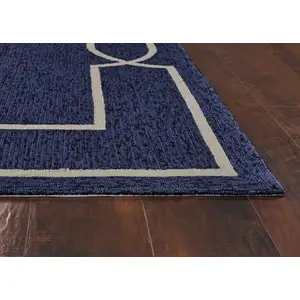 Photo of Square   UV treated Polypropylene Ocean Area Rug