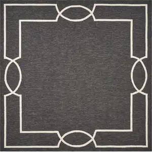 Photo of Square   UV treated Polypropylene Onyx Area Rug