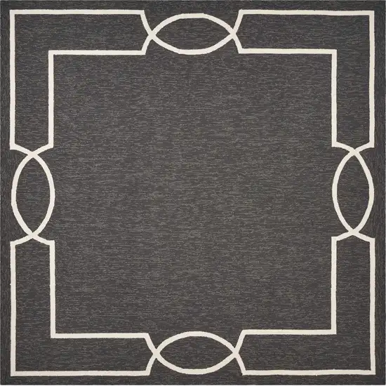 Square   UV treated Polypropylene Onyx Area Rug Photo 1