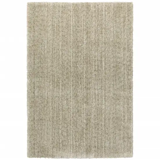 Stone Shag Power Loom Stain Resistant Area Rug Photo 1