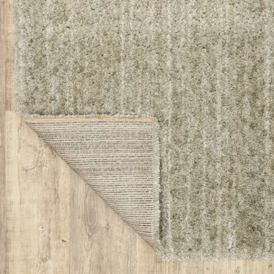 Stone Shag Power Loom Stain Resistant Runner Rug Photo 6