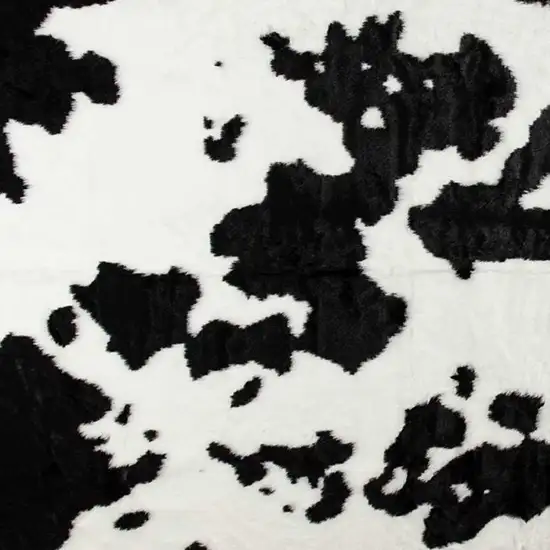 Black and White Hand Knotted Area Rug Photo 9