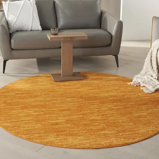 Sunburst Round Non Skid Indoor Outdoor Area Rug Photo 6