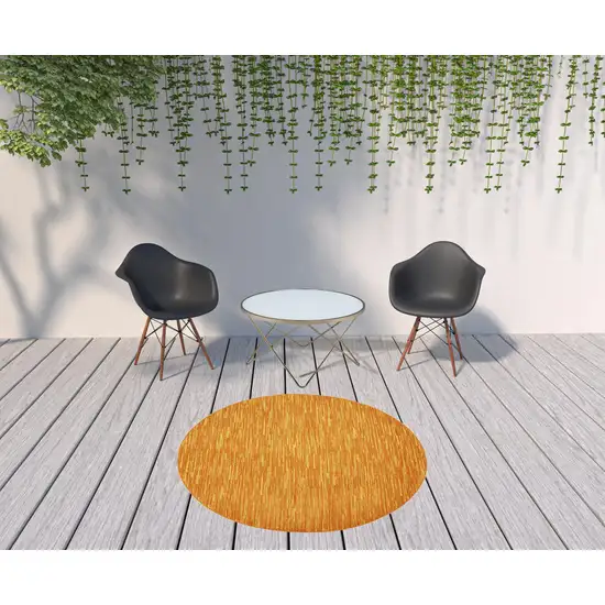 Sunburst Round Non Skid Indoor Outdoor Area Rug Photo 2