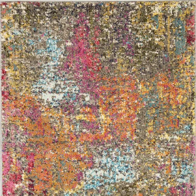 Sunset Abstract Power Loom Non Skid Area Rug Photo 4