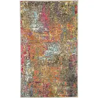 Photo of Sunset Abstract Power Loom Non Skid Area Rug