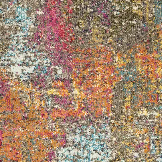 Sunset Abstract Power Loom Non Skid Area Rug Photo 3