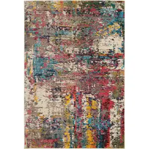 Photo of Sunset Abstract Power Loom Non Skid Area Rug