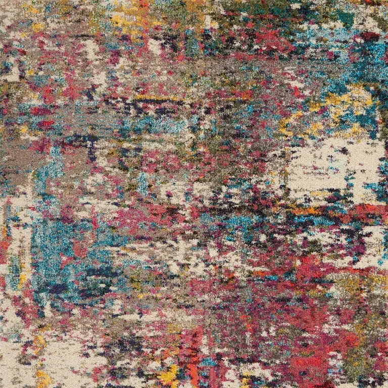 Sunset Abstract Power Loom Non Skid Area Rug Photo 4