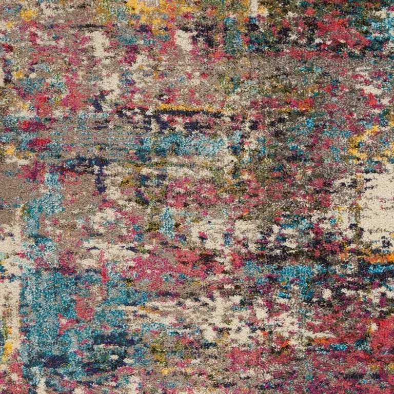 Sunset Abstract Power Loom Non Skid Area Rug Photo 3