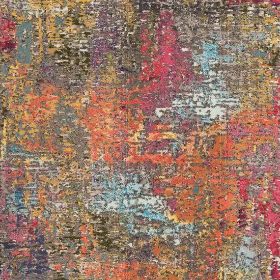 Sunset Abstract Power Loom Non Skid Area Rug Photo 4