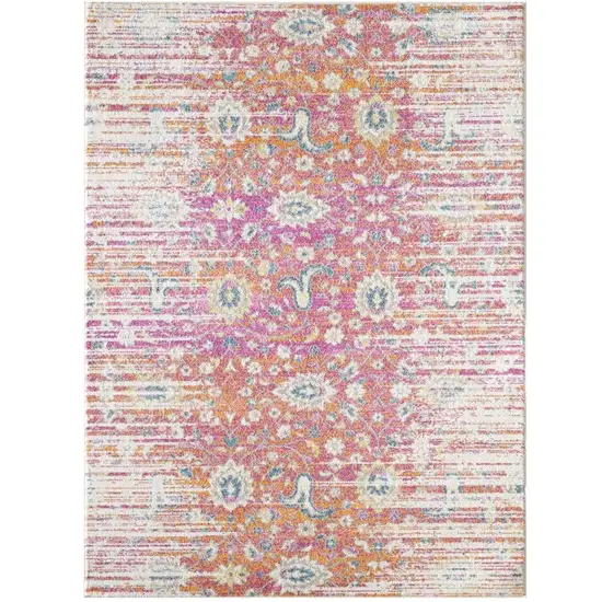 Pink and Orange Area Rug Photo 2