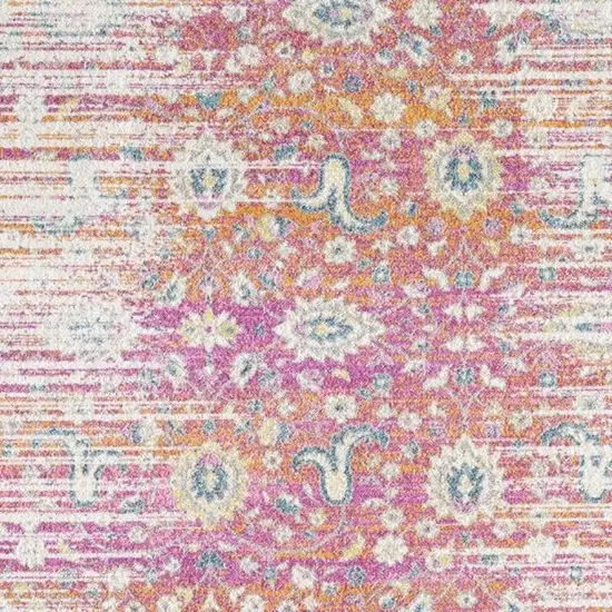 Pink and Orange Area Rug Photo 6