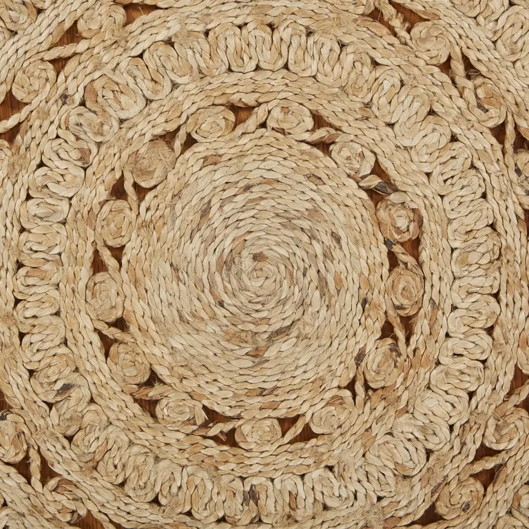 Sunshine Golden Natural Jute Area Rug Photo 2