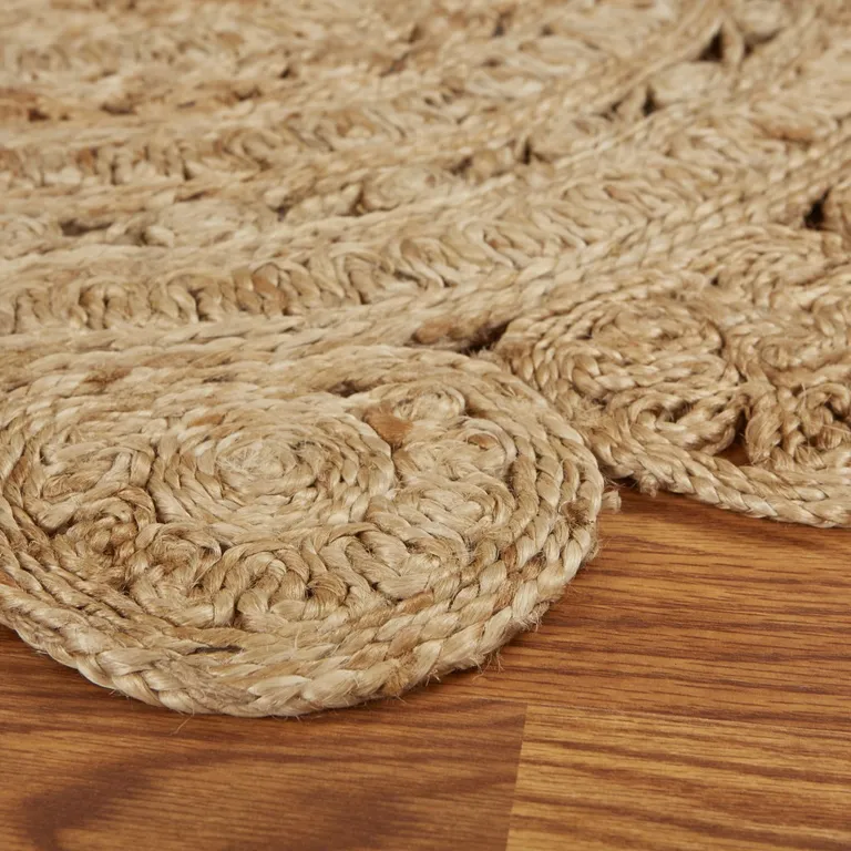 Sunshine Golden Natural Jute Area Rug Photo 3