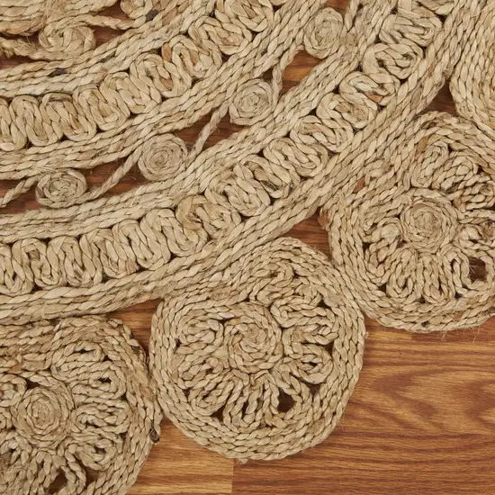 Sunshine Golden Natural Jute Area Rug Photo 6