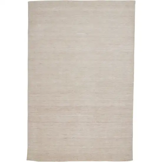 Tan Abstract Hand Woven Area Rug Photo 2