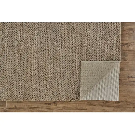 Tan And Gray Hand Woven Area Rug Photo 4