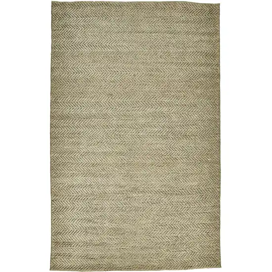 Tan And Gray Hand Woven Area Rug Photo 1