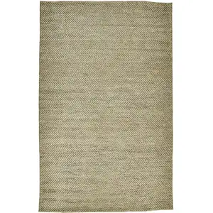 Photo of Tan And Gray Hand Woven Area Rug