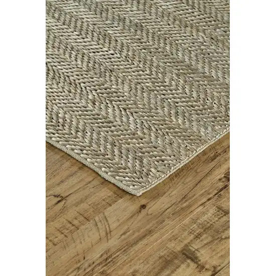 Tan And Gray Hand Woven Area Rug Photo 3