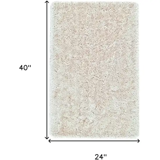 Tan And Taupe Shag Tufted Handmade Stain Resistant Area Rug Photo 7