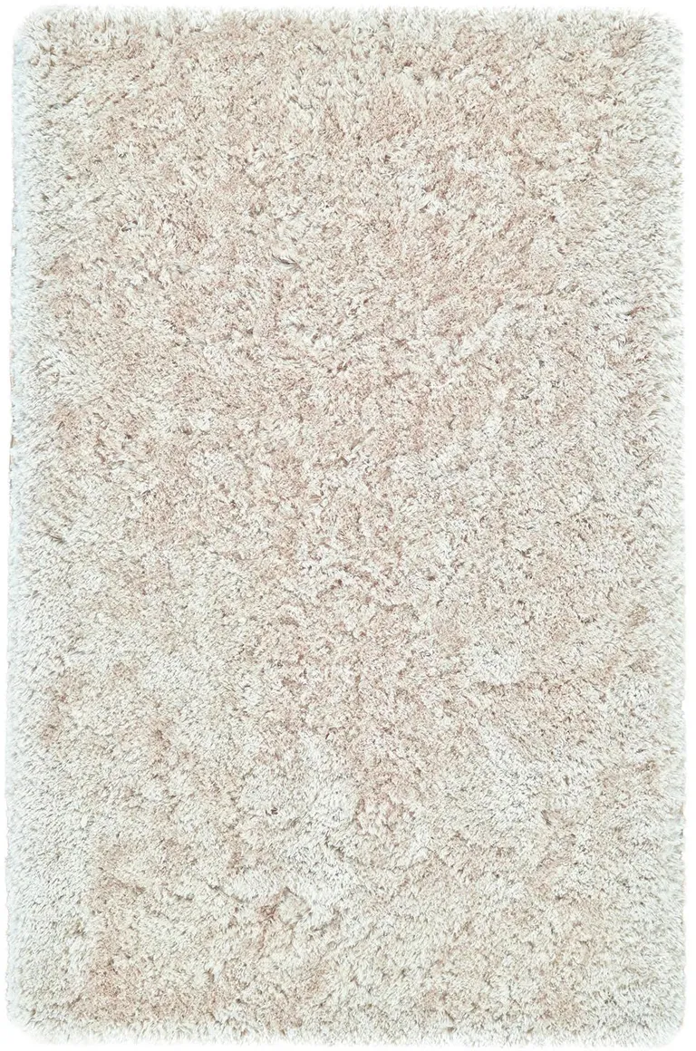 Tan And Taupe Shag Tufted Handmade Stain Resistant Area Rug Photo 1