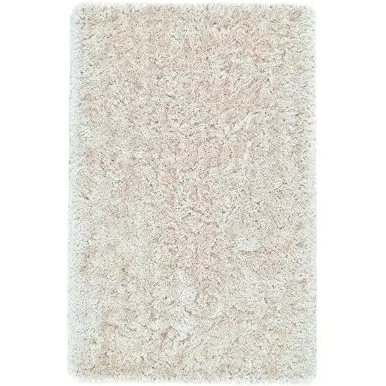 Tan And Taupe Shag Tufted Handmade Stain Resistant Area Rug Photo 1