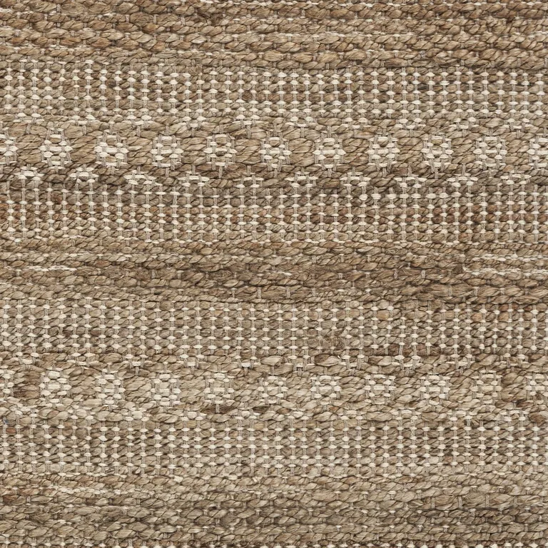 Tan Bohemian Tasseled Area Rug Photo 2