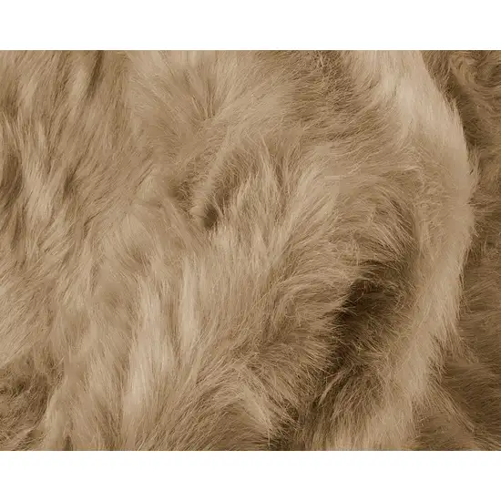 Tan Faux Sheepskin - Rug Photo 2