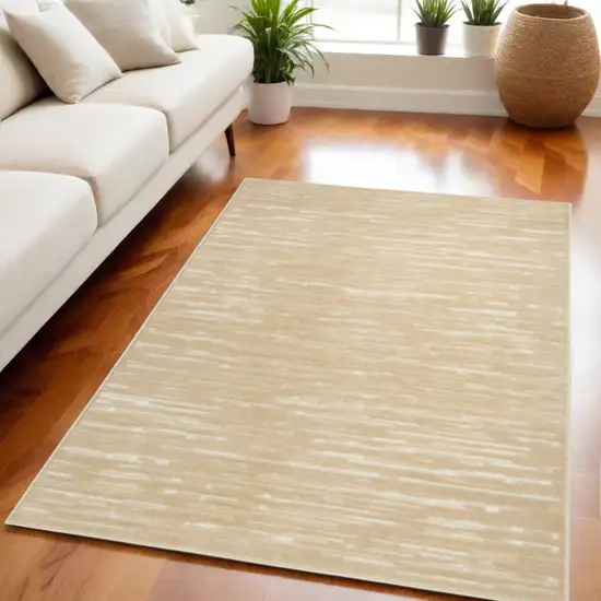 Tan Geometric Area Rug Photo 1