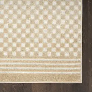 Photo of Tan Geometric Area Rug