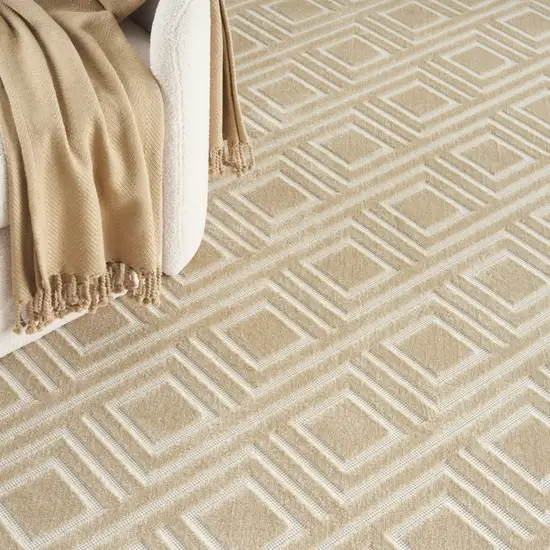 Tan Geometric Area Rug Photo 9