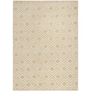 Photo of Tan Geometric Area Rug